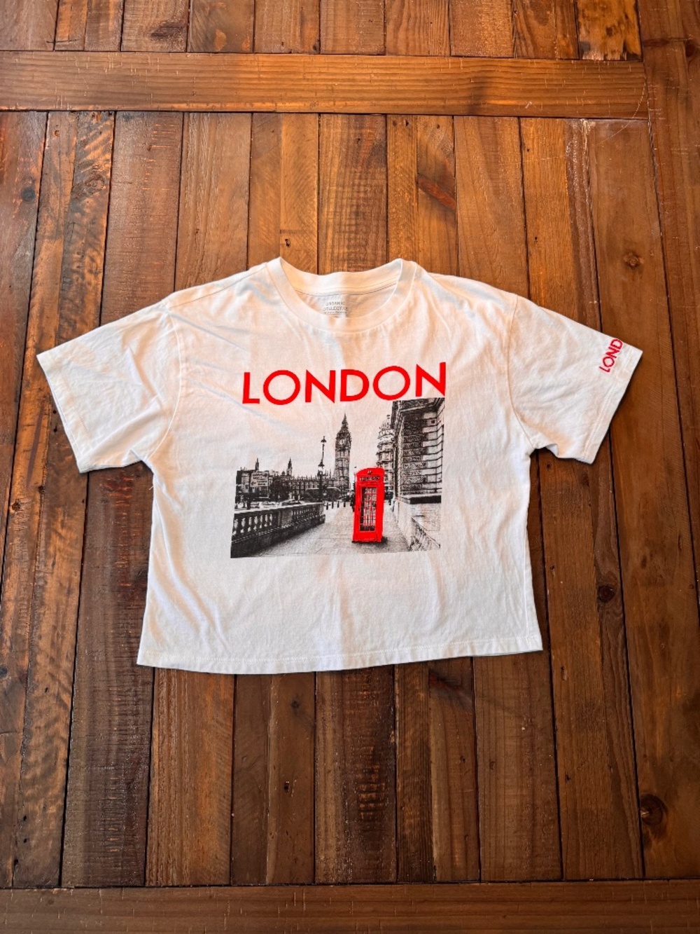 House Of Cotton (OG) London Graphic White Tee. Size Small. Organic Cotton